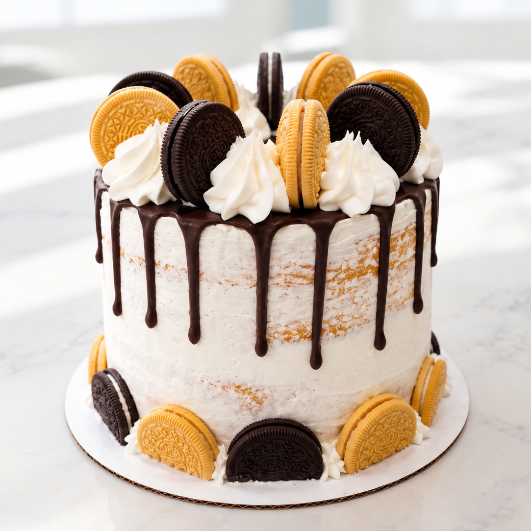 Black & White Oreo Large Cake