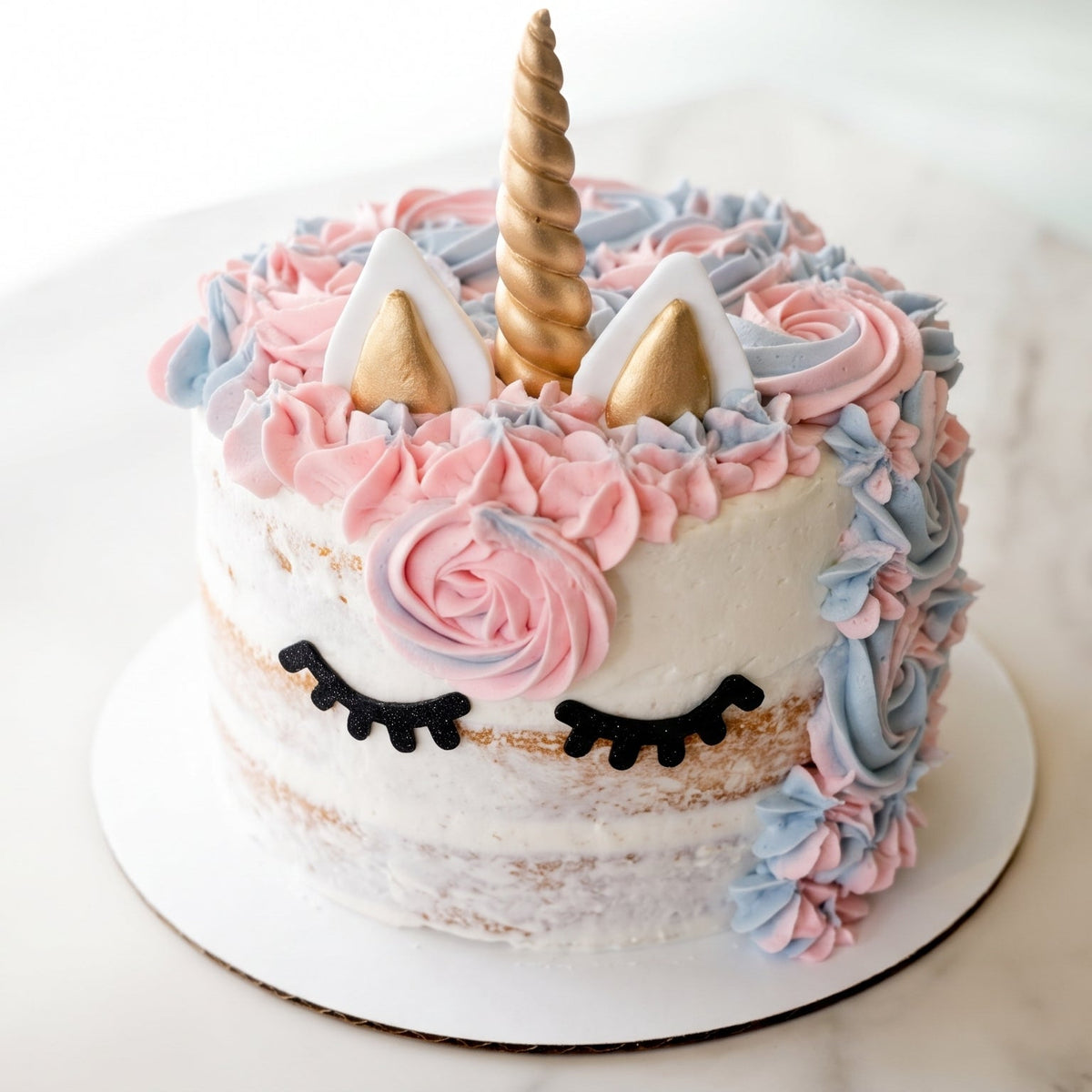 Piped Unicorn Large Cake