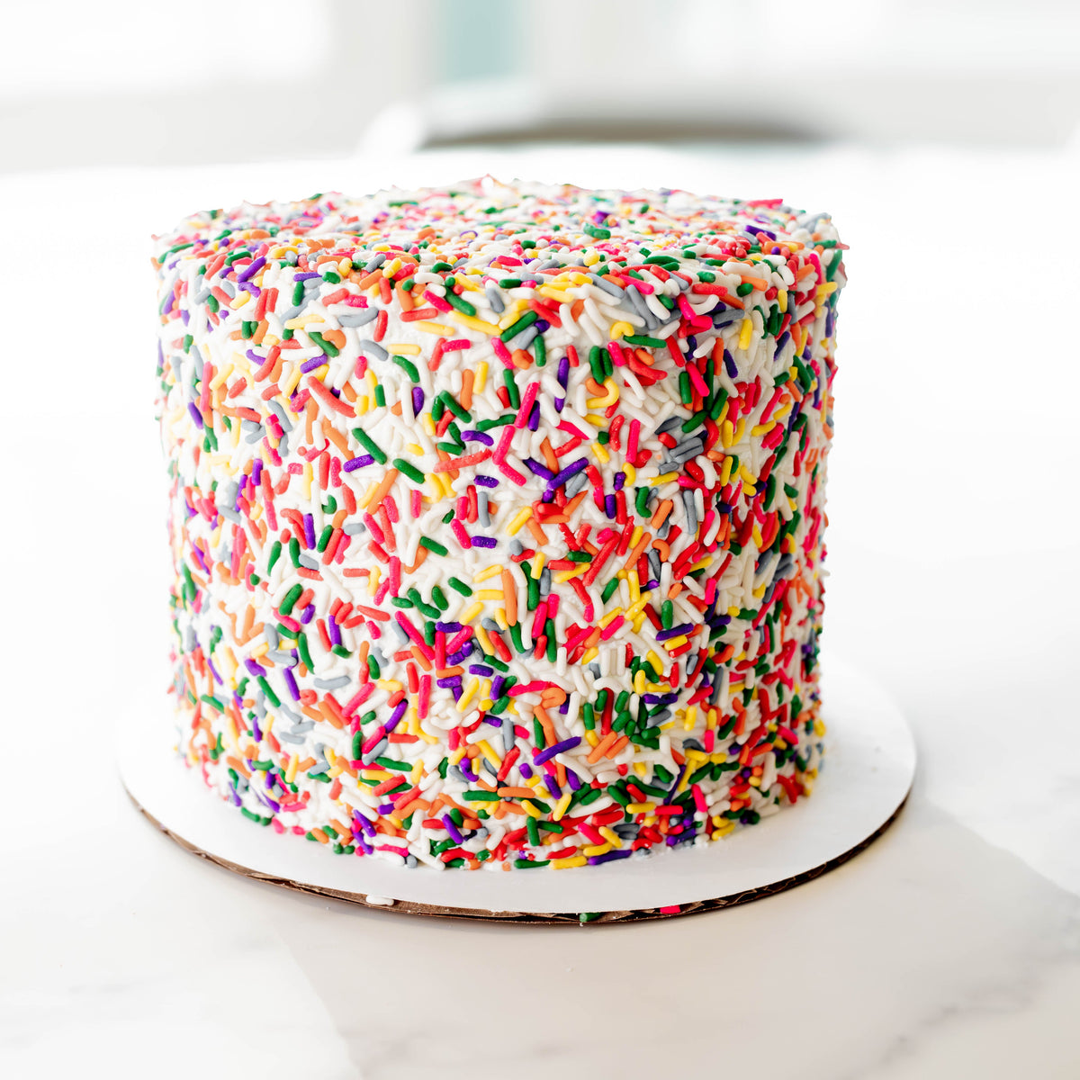 Rainbow Sprinkle Explosion Mini Cake