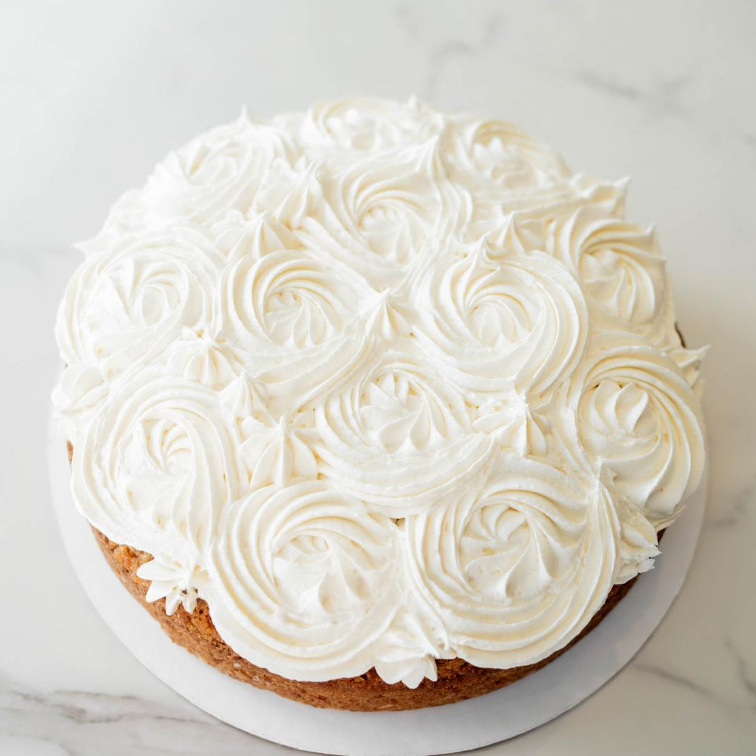 Dairy Carrot Cake with Cream Cheese Frosting - 1 layer